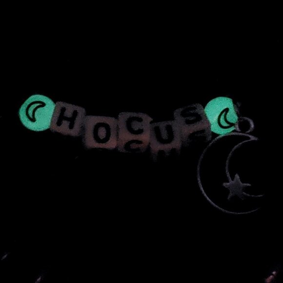 Handmade Halloween Hocus Pocus Glow in Dark Stacked Charm Kandi Bracelets - Picture 7 of 9